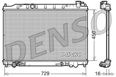 Radiators, Motora dzesēšanas sistēma DENSO DRM46030