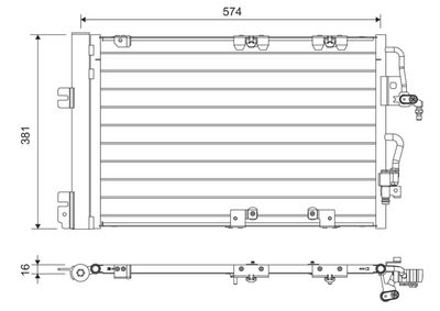 Конденсатор, кондиционер VALEO 817846