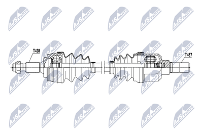 Приводной вал NTY NPW-CT-145