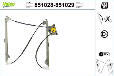 Стеклоподъемник VALEO 851028
