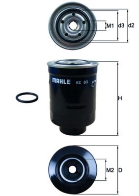 Топливный фильтр KNECHT KC 83D