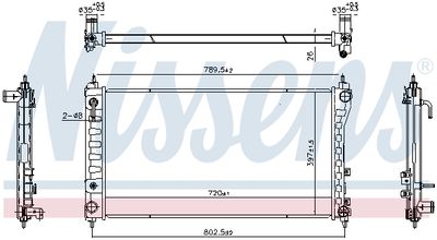 Radiators, Motora dzesēšanas sistēma NISSENS 606831
