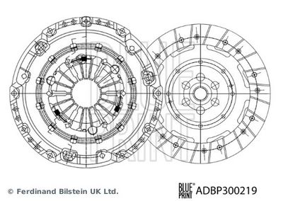 Комплект сцепления BLUE PRINT ADBP300219