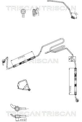 Гидравлический шланг, рулевое управление TRISCAN 8516 29043