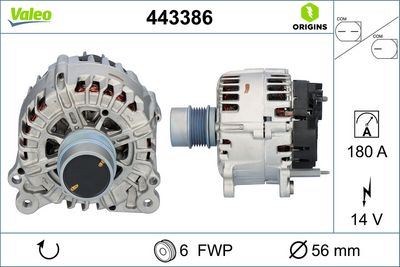 Генератор VALEO 443386
