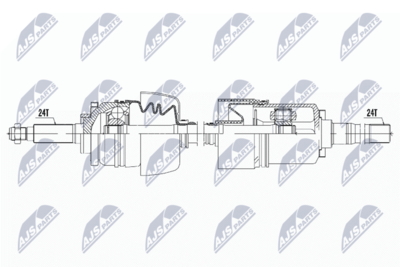 Приводной вал NTY NPW-CH-142