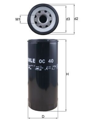 Масляный фильтр KNECHT OC 40