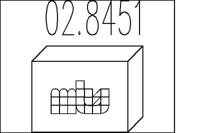 Монтажный комплект, глушитель MTS 02.8451