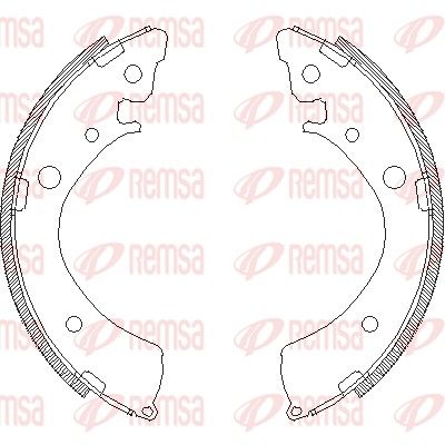 Тормозные колодки REMSA 4367.00