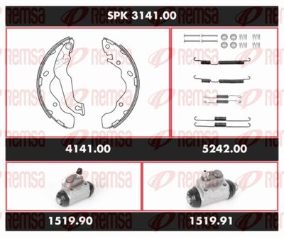 Bremžu komplekts, Trumuļu bremzes REMSA SPK 3141.00