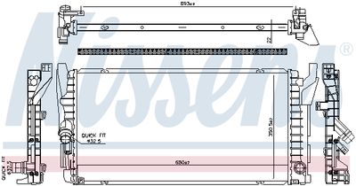 Radiators, Motora dzesēšanas sistēma NISSENS 606385