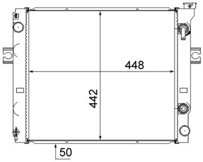 Radiators, Motora dzesēšanas sistēma MAHLE CR 882 000S