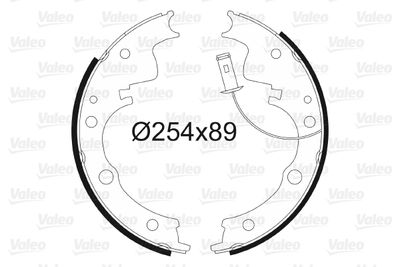 Bremžu loku komplekts VALEO 562579