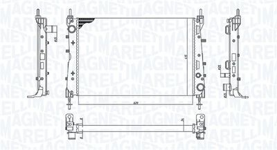 Radiators, Motora dzesēšanas sistēma MAGNETI MARELLI 350213199100
