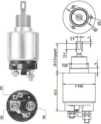 Ievilcējrelejs, Starteris MAGNETI MARELLI 940113050342
