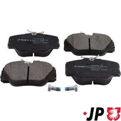 Bremžu uzliku kompl., Disku bremzes JP GROUP 1363600110
