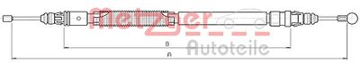 Тросик, cтояночный тормоз METZGER 10.6232