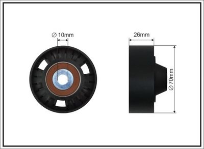 Parazīt-/Vadrullītis, Ķīļrievu siksna CAFFARO 262-26 SC
