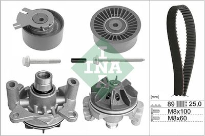 Ūdenssūknis + Zobsiksnas komplekts Schaeffler INA 530 0198 30