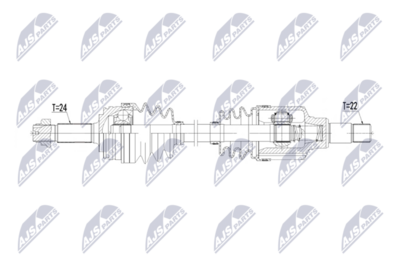 Piedziņas vārpsta NTY NPW-TY-205