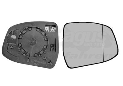 Spoguļstikls, Ārējais atpakaļskata spogulis VAN WEZEL 1866838