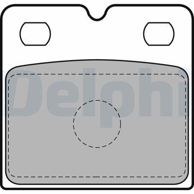 Комплект тормозных колодок, дисковый тормоз DELPHI LP2112