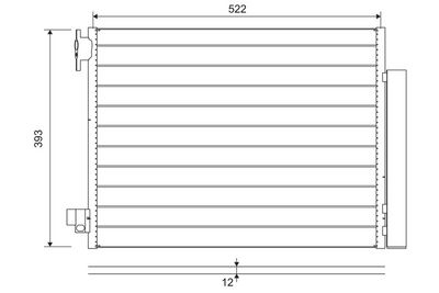 Конденсатор, кондиционер VALEO 822636