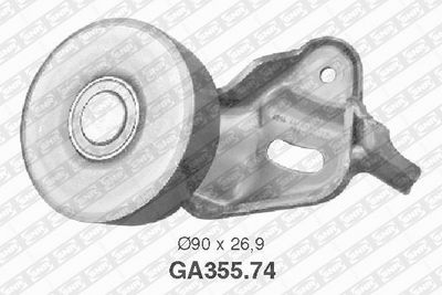 Натяжной ролик, поликлиновой ремень SNR GA355.74