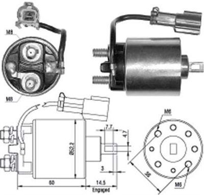 Ievilcējrelejs, Starteris MAGNETI MARELLI 940113050400