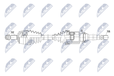 Приводной вал NTY NPW-FT-087