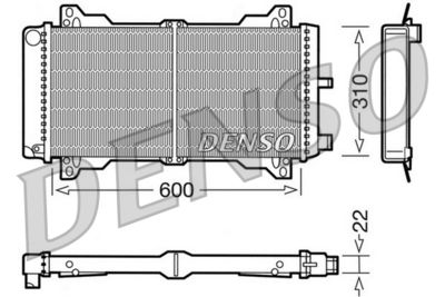 Radiators, Motora dzesēšanas sistēma DENSO DRM10013