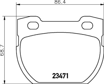 Bremžu uzliku kompl., Disku bremzes HELLA PAGID 8DB 355 010-921