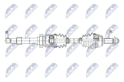 Приводной вал NTY NPW-FR-173