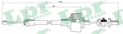 Трос, управление сцеплением LPR C0480C