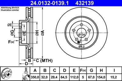 Тормозной диск ATE 24.0132-0139.1