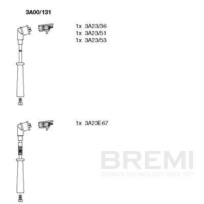 Augstsprieguma vadu komplekts BREMI 3A00/131