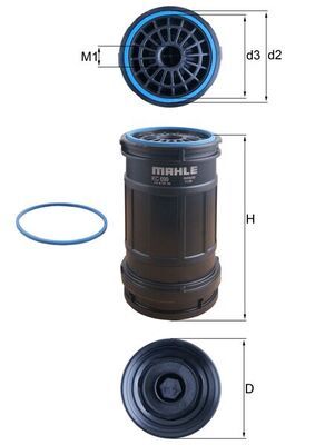 Топливный фильтр MAHLE KC 699D