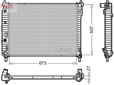 Radiators, Motora dzesēšanas sistēma DENSO DRM20008