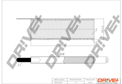 Фильтр, воздух во внутренном пространстве Dr!ve+ DP1110.12.0070