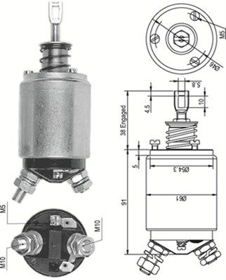 Ievilcējrelejs, Starteris MAGNETI MARELLI 940113050097
