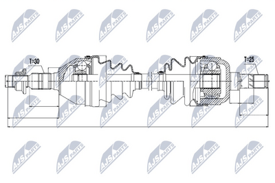 Приводной вал NTY NPW-PL-031