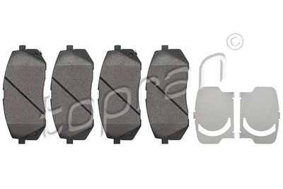 Bremžu uzliku kompl., Disku bremzes TOPRAN 821 253