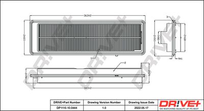 Воздушный фильтр Dr!ve+ DP1110.10.0444