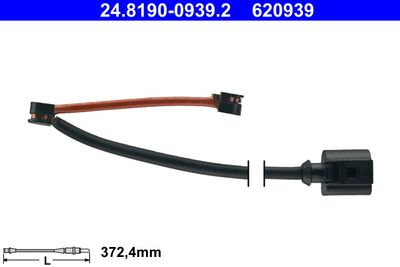 Сигнализатор, износ тормозных колодок ATE 24.8190-0939.2