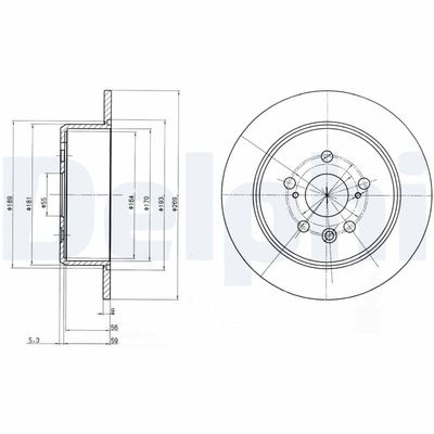 Bremžu diski DELPHI BG2884