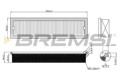Gaisa filtrs BREMSI FA2289