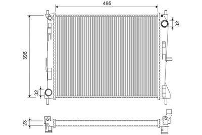 Radiators, Motora dzesēšanas sistēma VALEO 732903