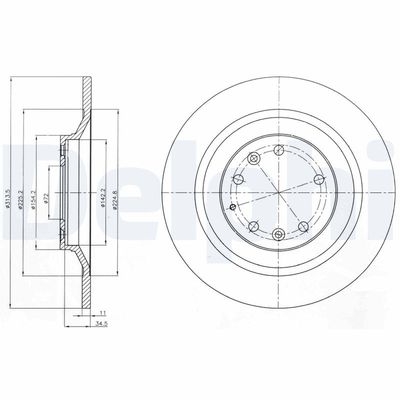 Bremžu diski DELPHI BG4318
