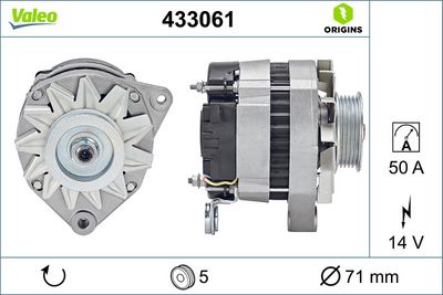 Генератор VALEO 433061