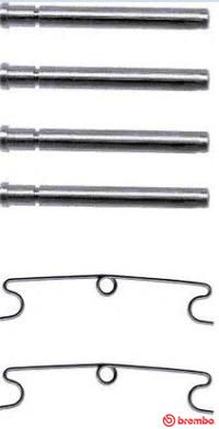 Комплектующие, колодки дискового тормоза BREMBO A 02 323